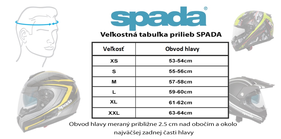 SPADA integrálna moto Prilba SP17 RULER XS čierna neón matná